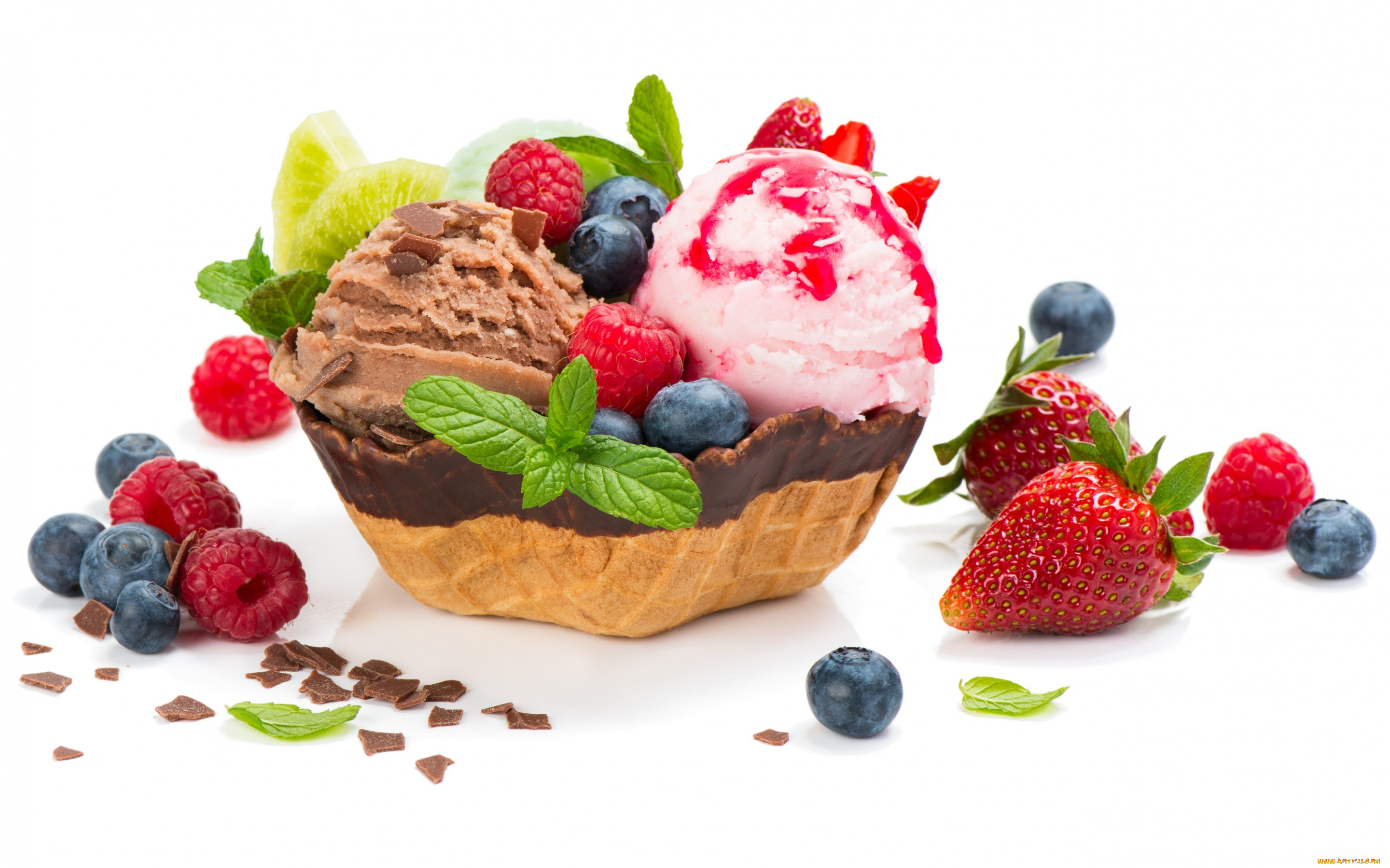 , ,  , , , strawberry, sweets, chocolate, , , , , ice, cream, blueberries, , , 